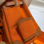 Hermes Birkin 35 Canvas & Swift Leather Cargo Orange